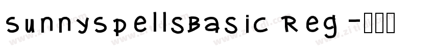 SunnySpellsBasic Reg字体转换